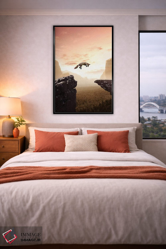تابلو دکوراتیو روباه جهنده اثر زنیا گامر - D5B