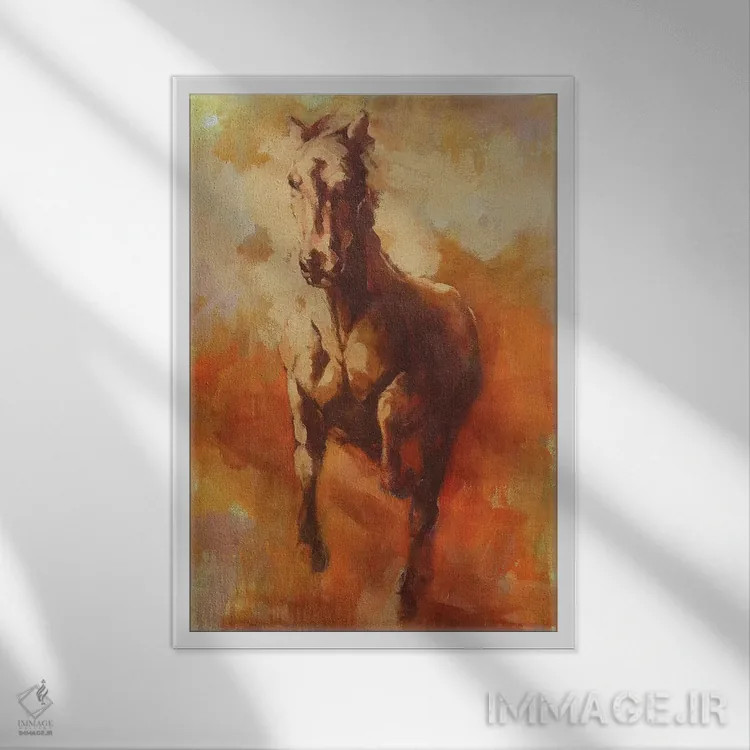 تابلو دکوراتیو شارژر نوری ۳ اثر زیل هوک - نمای قابدار سفید