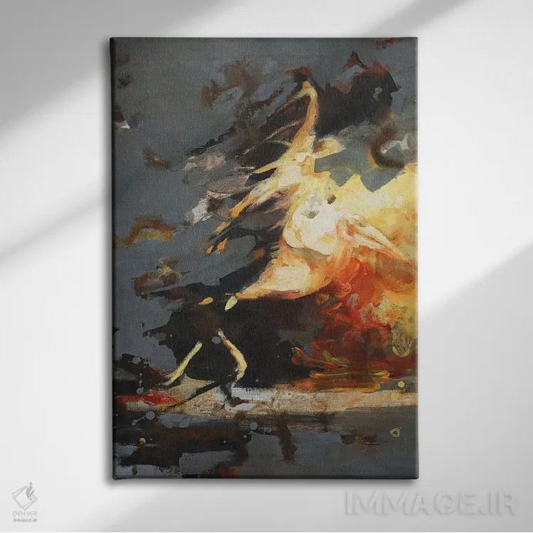 تابلو دکوراتیو تکامل معاون ۵ اثر زیل هوک - نمای روبهرو روی دیوار