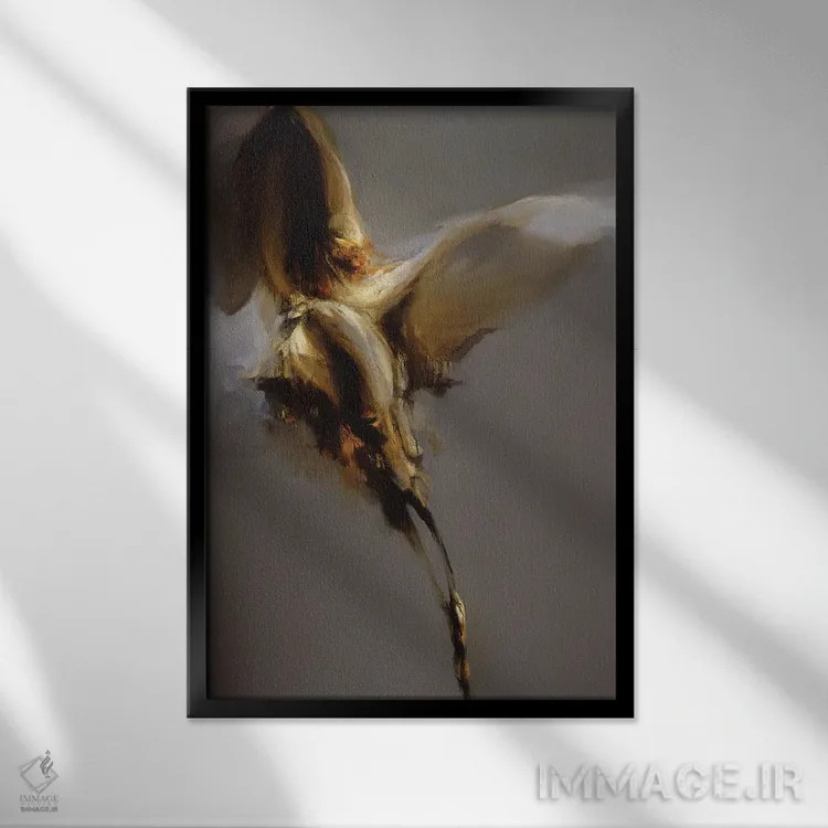 تابلو دکوراتیو پروانه III اثر زیل هوک - نمای قابدار مشکی