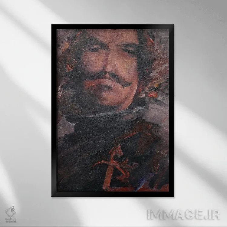 تابلو دکوراتیو سکوت ولاسکز اثر زیل هوک - نمای قابدار مشکی