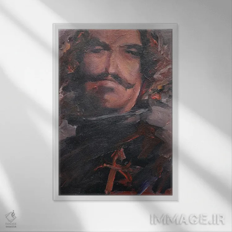 تابلو دکوراتیو سکوت ولاسکز اثر زیل هوک - نمای قابدار سفید