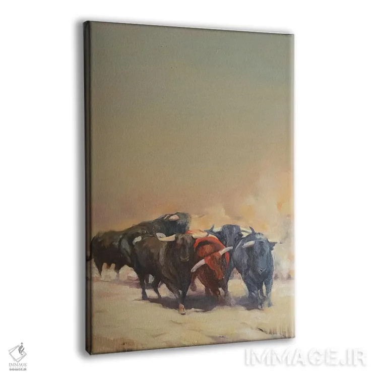 تابلو دکوراتیو فرار دسته جمعی اثر زیل هوک - نمای پرسپکتیو محصول