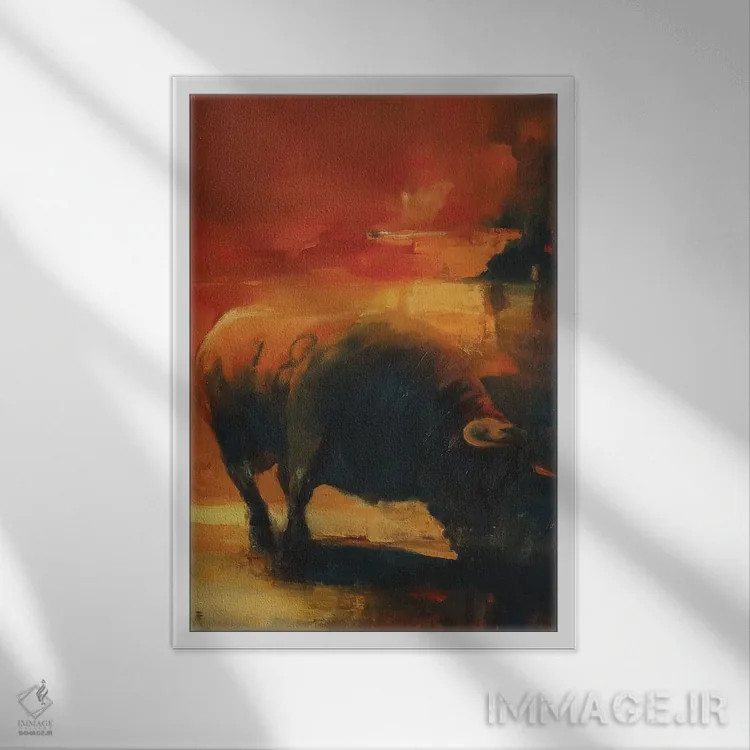 تابلو دکوراتیو فقط ۱۸ اثر زیل هوک - نمای قابدار سفید