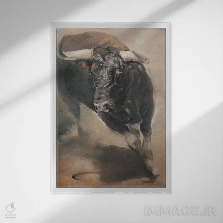 تابلو دکوراتیو نور و غبار III اثر زیل هوک - نمای قابدار سفید