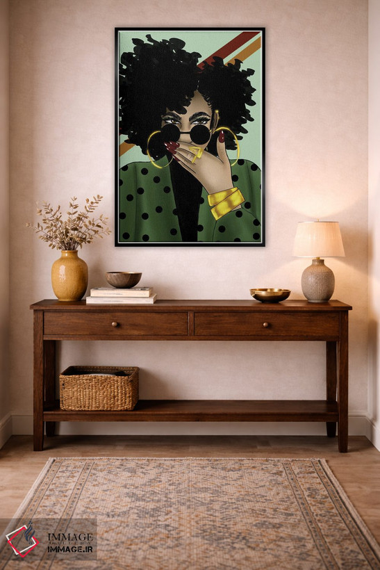تابلو دکوراتیو نفیسه علی اثر زولا آرتس - D4B