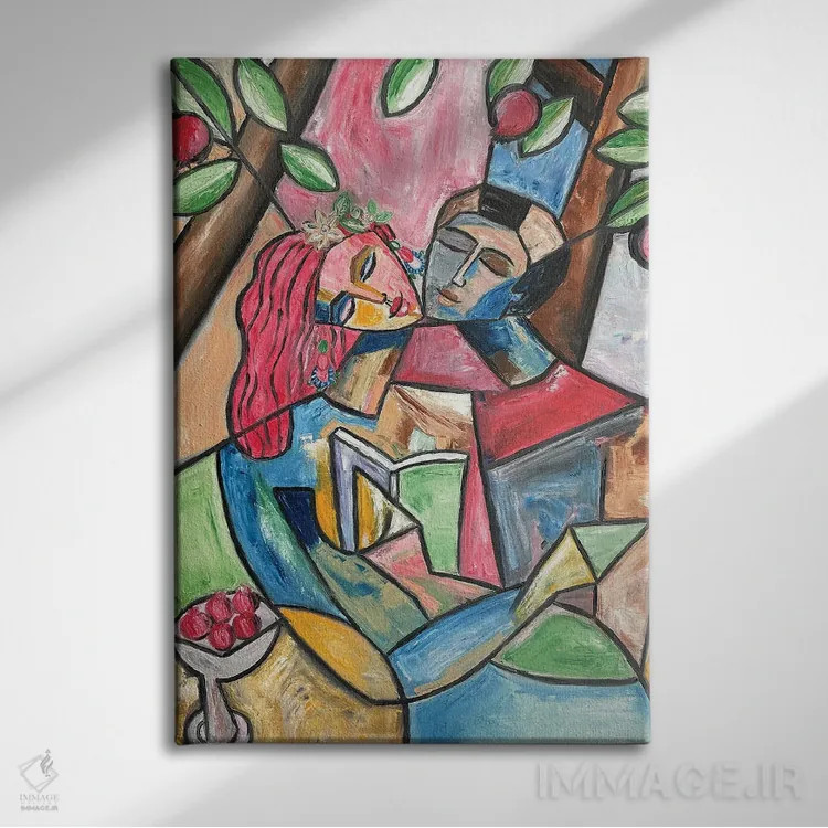 تابلو کلاسیک راز عشق اثر زولو آرت - نمای روبهرو روی دیوار