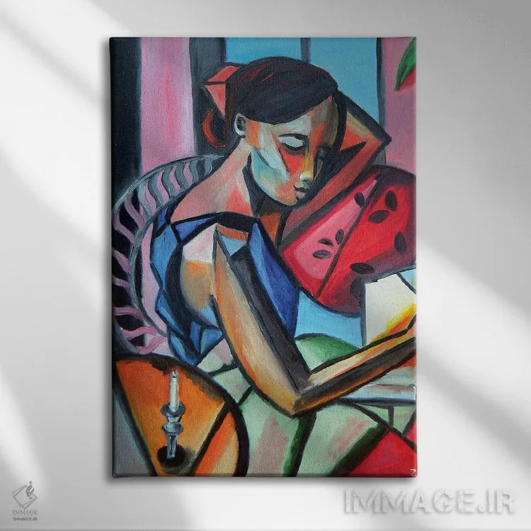 تابلو کلاسیک شعر بعدازظهر اثر زولو آرت - نمای روبهرو روی دیوار