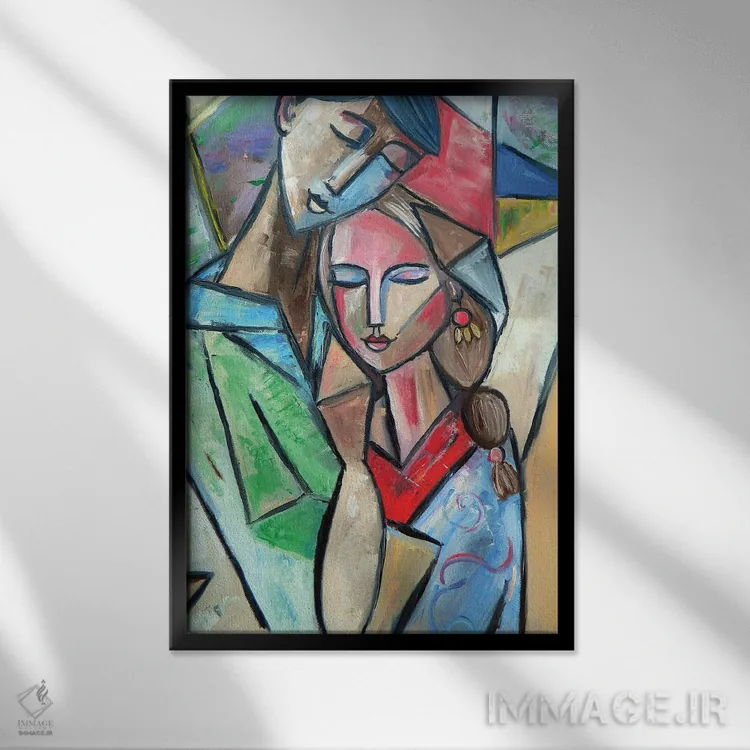 تابلو کلاسیک با هم اثر زولو آرت - نمای قابدار مشکی