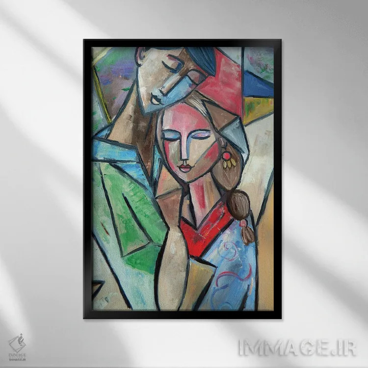 تابلو کلاسیک با هم اثر زولو آرت - نمای قابدار مشکی