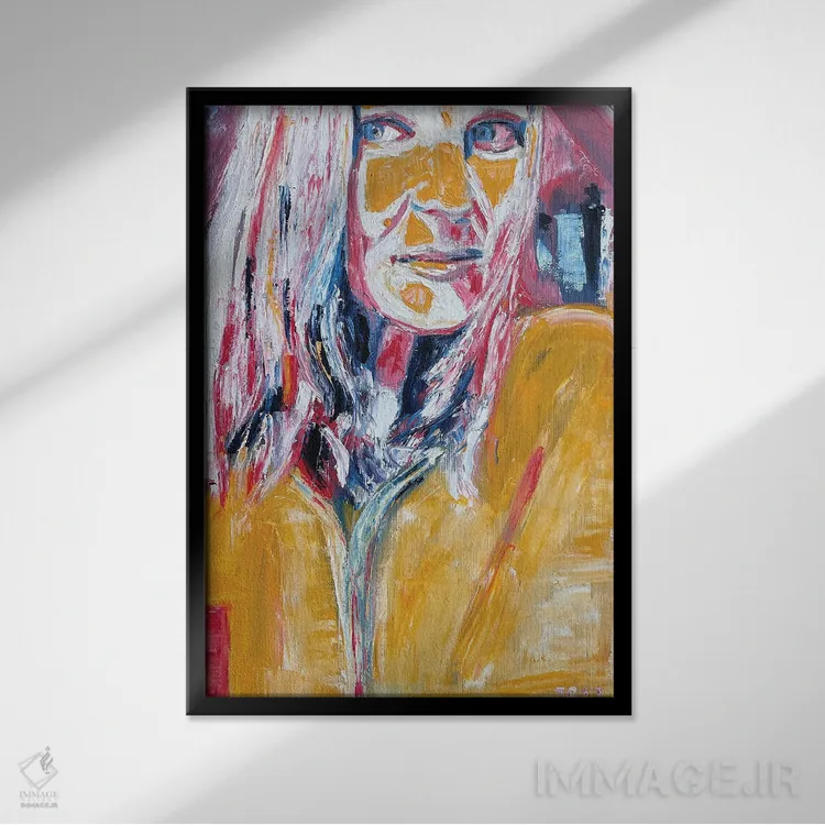 تابلو کلاسیک خودنگاره اثر زولو آرت - نمای قابدار مشکی