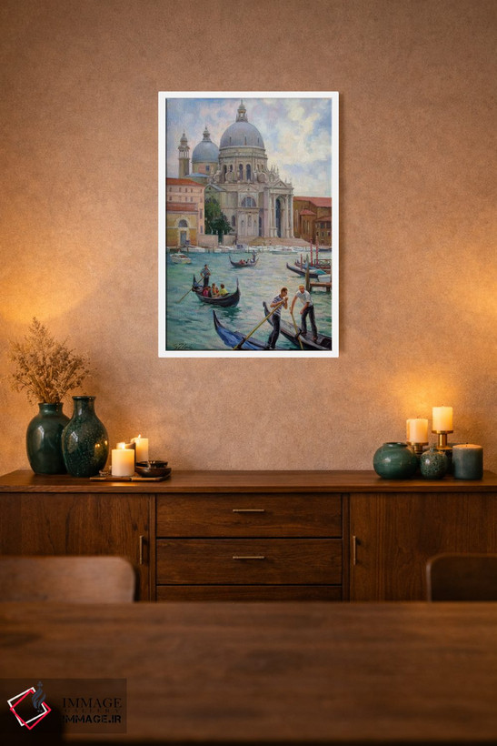 تابلو دکوراتیو Grand Canal Venice,لا سالوته، کانال بزرگ ونیز اثر سرگوی زلنکو - D1W