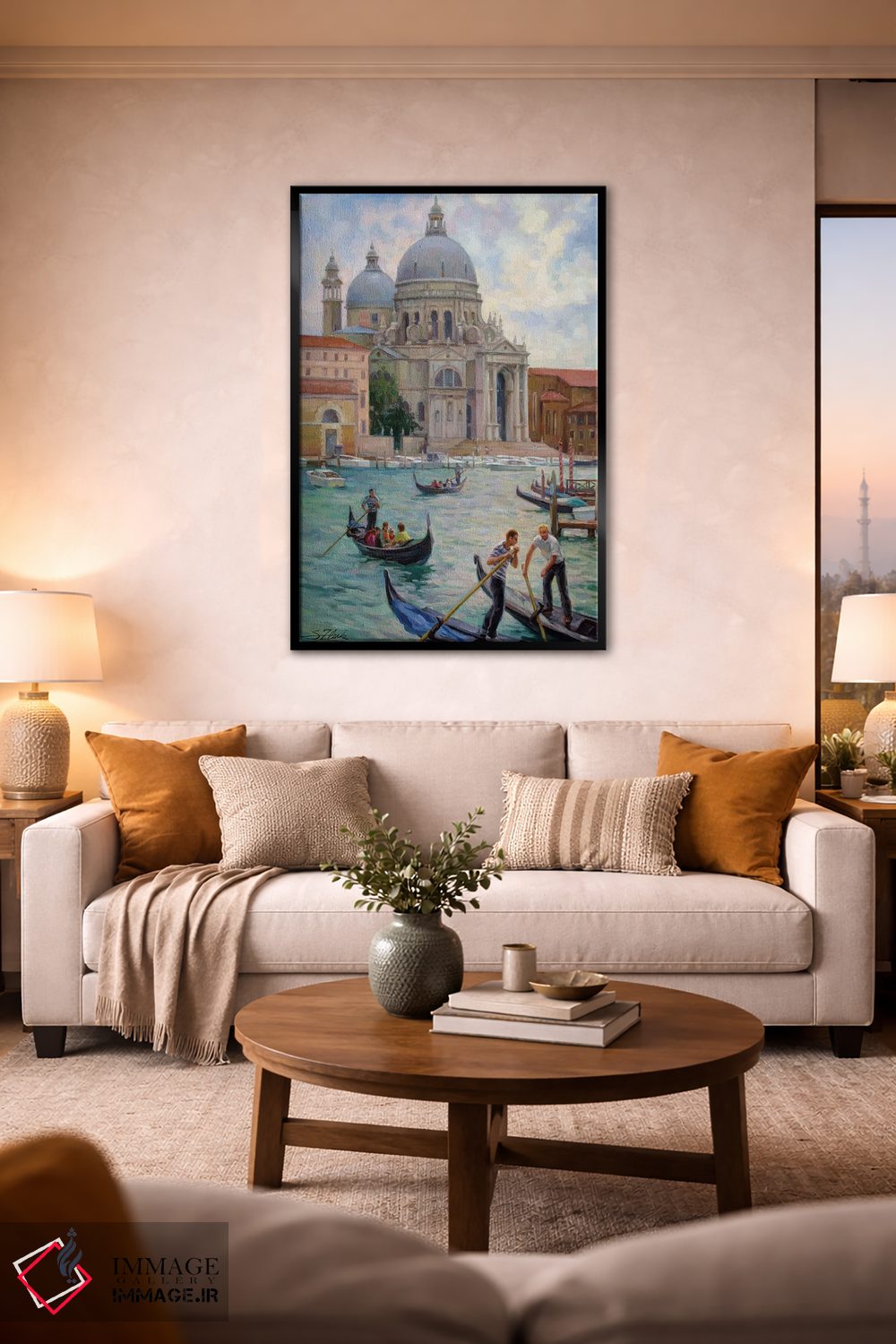 تابلو دکوراتیو Grand Canal Venice,لا سالوته، کانال بزرگ ونیز اثر سرگوی زلنکو - D2B