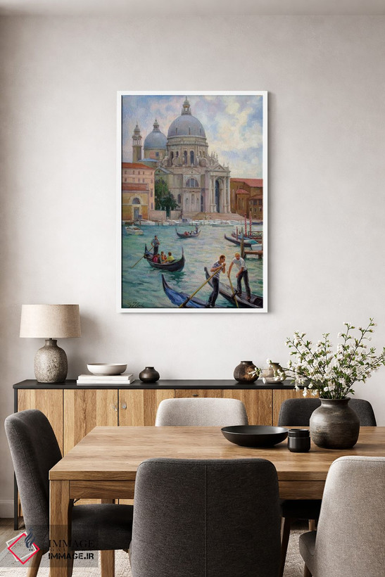 تابلو دکوراتیو Grand Canal Venice,لا سالوته، کانال بزرگ ونیز اثر سرگوی زلنکو - D5W