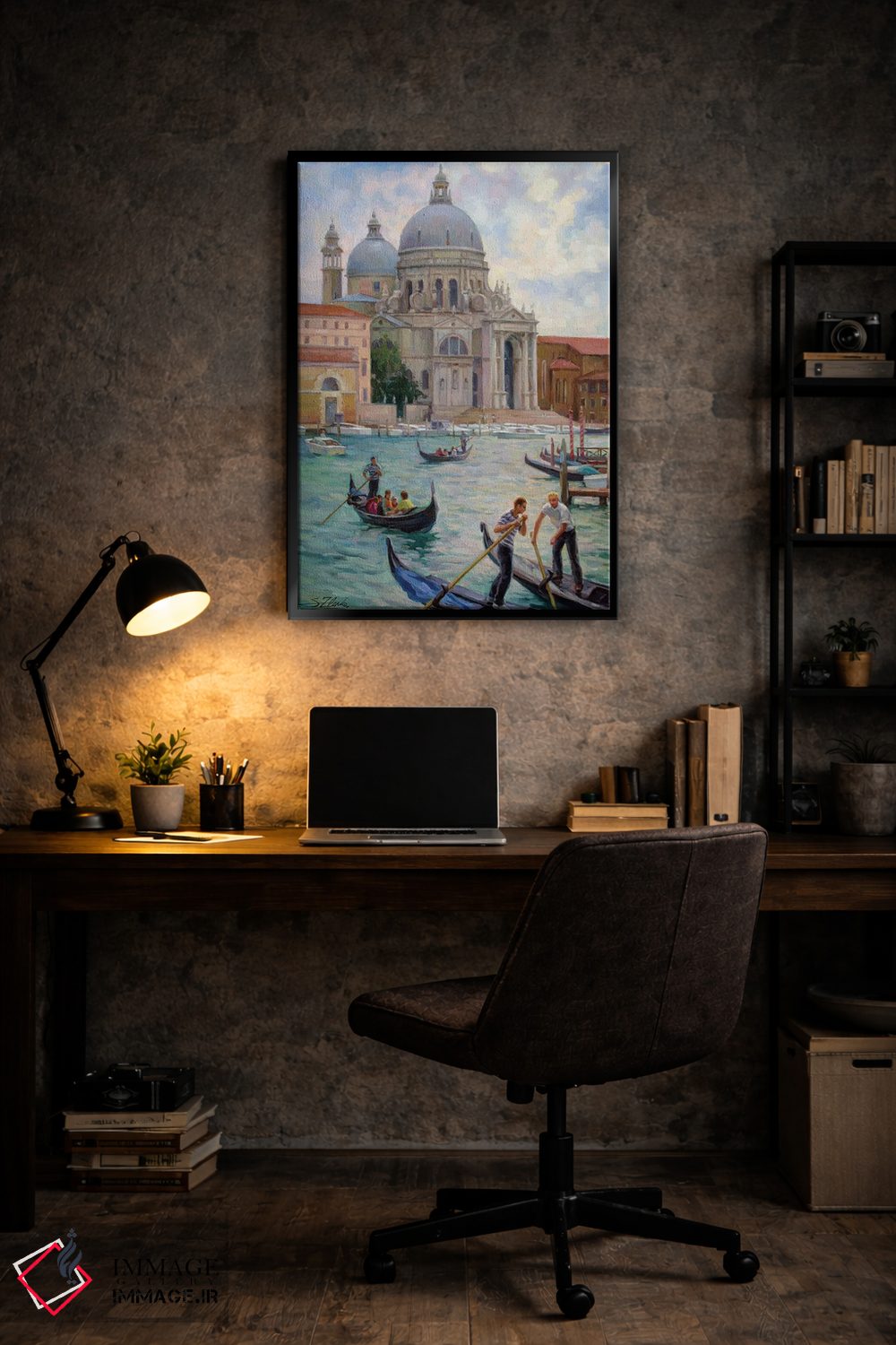 تابلو دکوراتیو Grand Canal Venice,لا سالوته، کانال بزرگ ونیز اثر سرگوی زلنکو - D6B