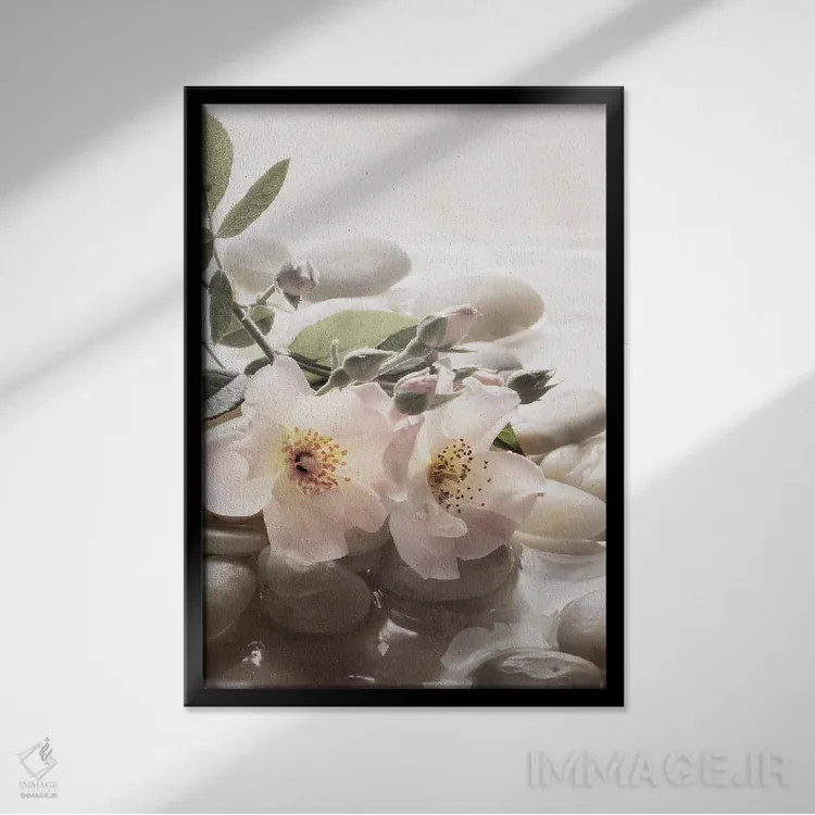 تابلو دکوراتیو پناهگاه باغ رز عتیقه II اثر کریستین زالفسکی - نمای قابدار مشکی