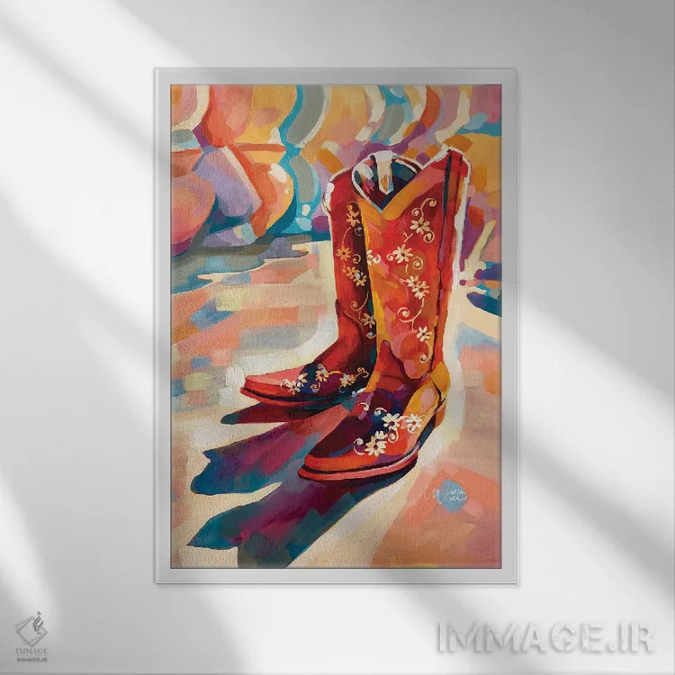 تابلو دکوراتیو آدم سلطه جو اثر ماریا موریس - نمای قابدار سفید