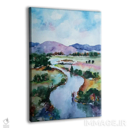 تابلو دکوراتیو رودخانه اثر زوران میهایلوویچ موزا - نمای پرسپکتیو محصول