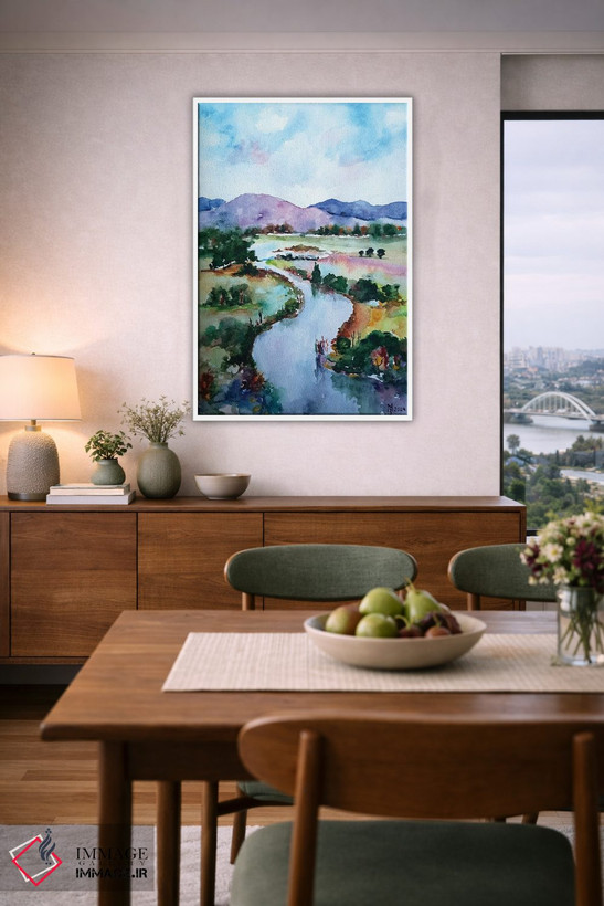 تابلو دکوراتیو رودخانه اثر زوران میهایلوویچ موزا - D6W