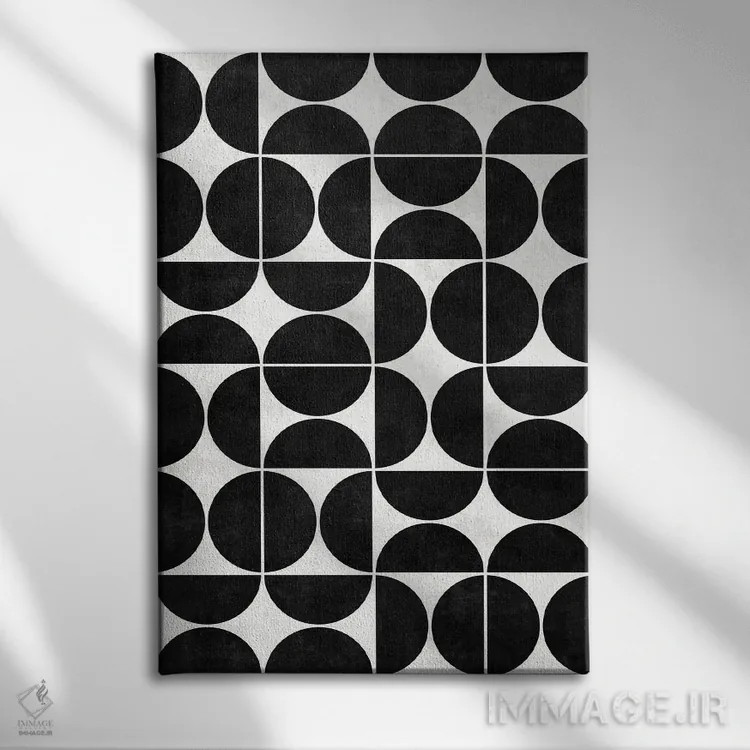 تابلو مدرن الگوی مدرن میان قرنی شماره ۳ اثر زولتان رتکو - نمای روبهرو روی دیوار