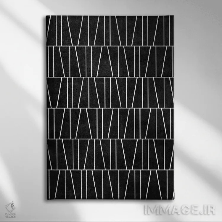 تابلو مدرن الگوی مدرن میان قرنی شماره ۵ اثر زولتان رتکو - نمای روبهرو روی دیوار