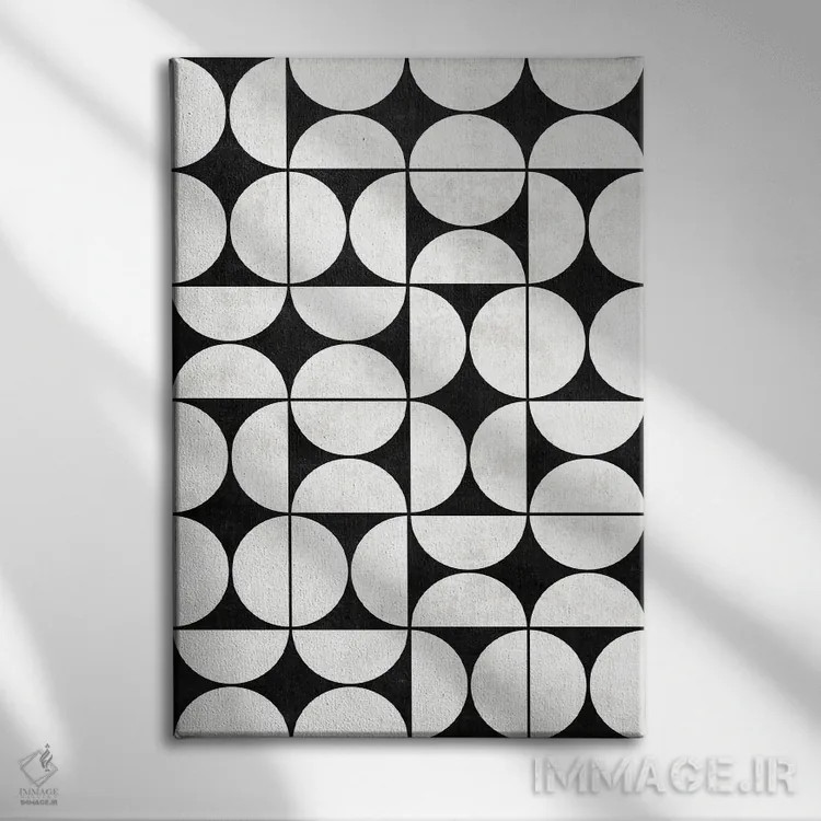 تابلو مدرن الگوی مدرن میان قرنی شماره ۲ اثر زولتان رتکو - نمای روبهرو روی دیوار
