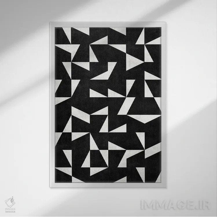تابلو مدرن الگوی مدرن میان قرنی شماره ۱۰ اثر زولتان رتکو - نمای قابدار سفید