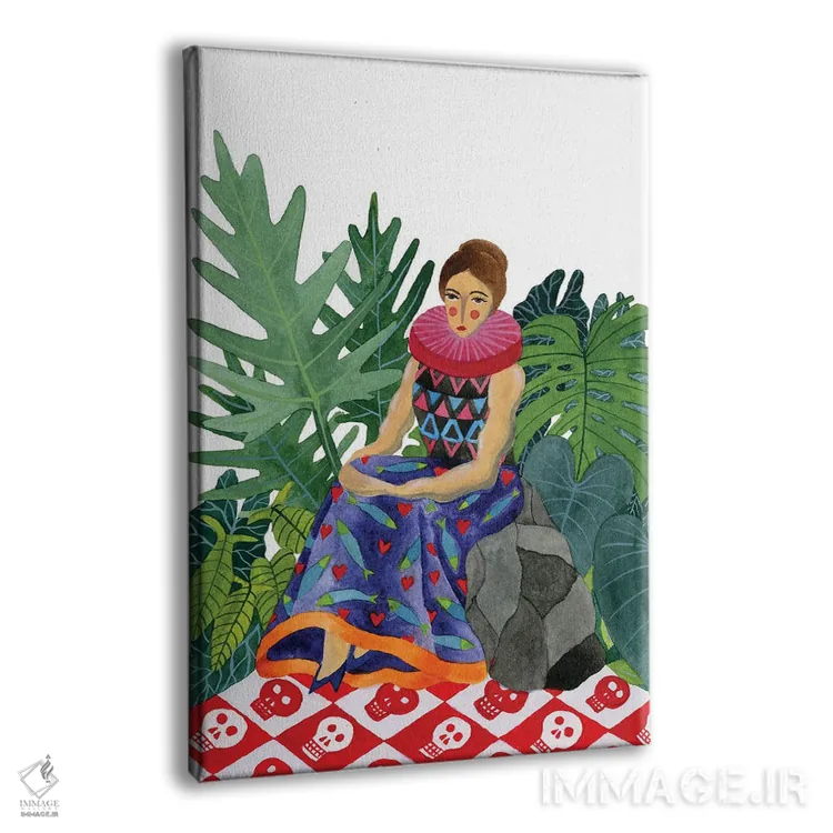 تابلو دکوراتیو ملکه ی گلخانه اثر زسالـتو - نمای پرسپکتیو محصول