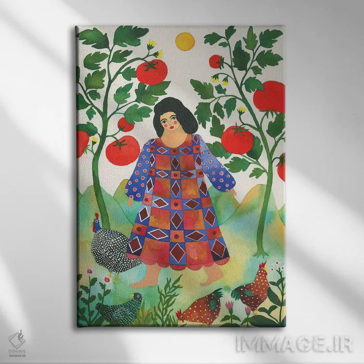 تابلو دکوراتیو سادا اثر زسالـتو - نمای روبهرو روی دیوار