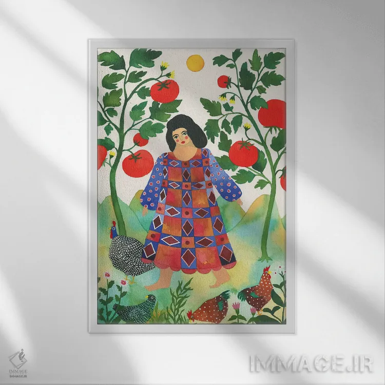 تابلو دکوراتیو سادا اثر زسالـتو - نمای قابدار سفید