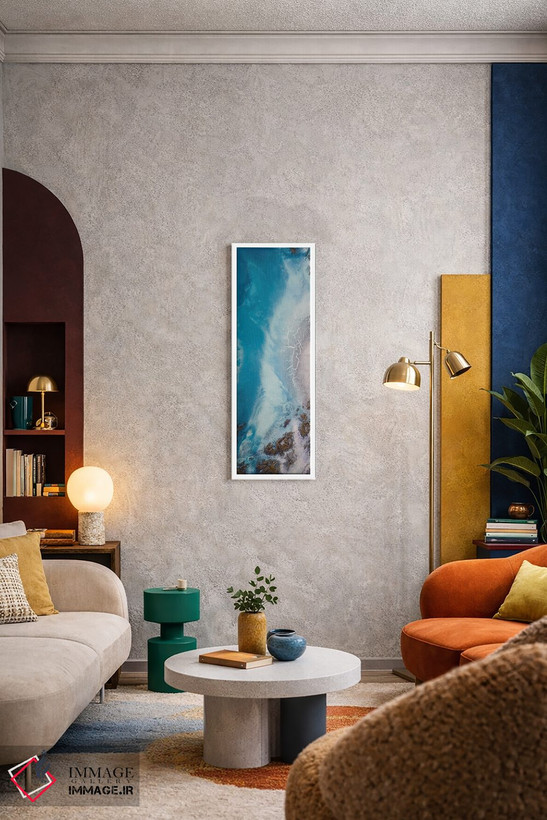 تابلو دکوراتیو نجواهای کنار دریا I اثر پترا مایکل دو فلاس - D6W