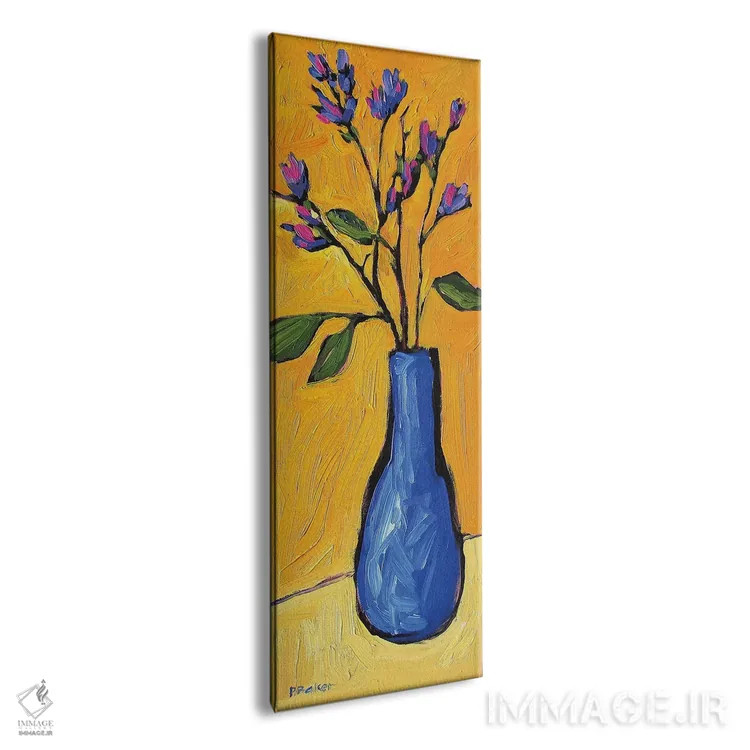تابلو دکوراتیو گلگون زرد اثر پتی بیکر - نمای پرسپکتیو محصول