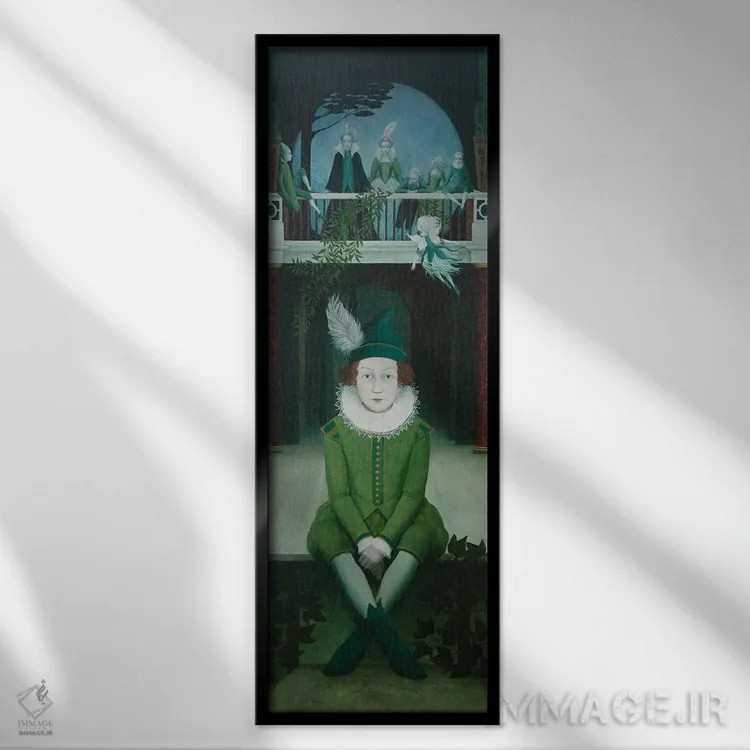 تابلو دکوراتیو دیگر هیچ تسلیم شدنی جز رویا نیست اثر رزالین لاینز - نمای قابدار مشکی