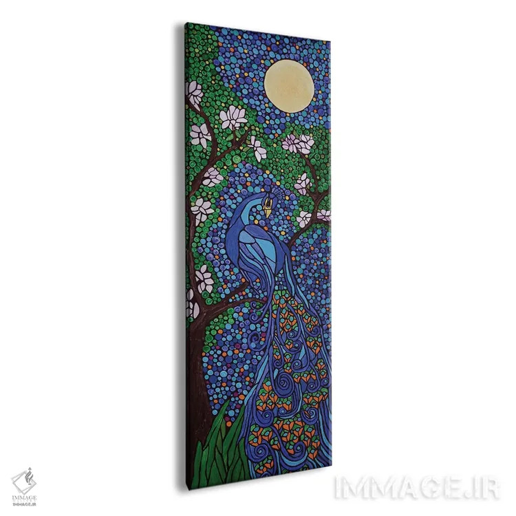 تابلو دکوراتیو طاووس اثر ریچل اولینوک - نمای پرسپکتیو محصول