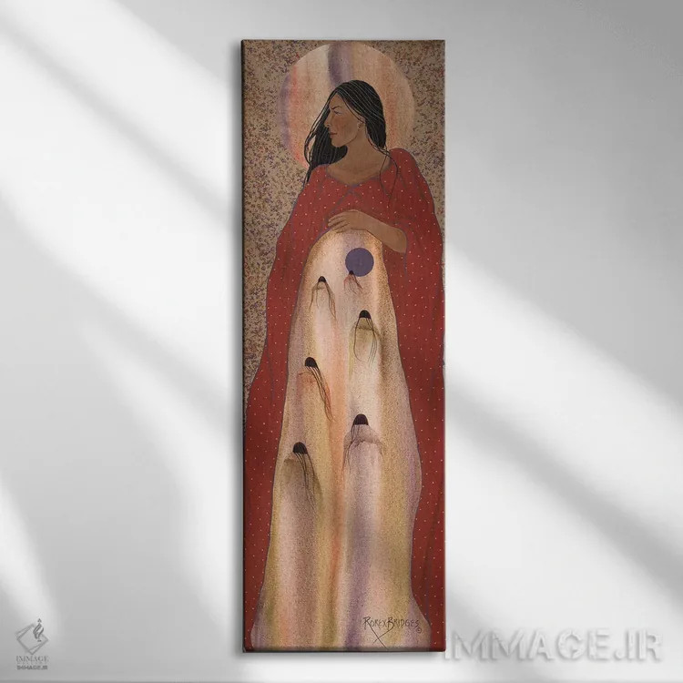 تابلو دکوراتیو ارواح پاییزی اثر استودیو رورکس بریجز - نمای روبهرو روی دیوار