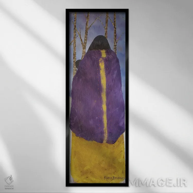 تابلو دکوراتیو مدونا در زمستان اثر استودیو رورکس بریجز - نمای قابدار مشکی