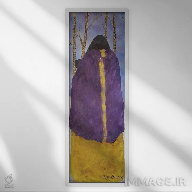 تابلو دکوراتیو مدونا در زمستان اثر استودیو رورکس بریجز - نمای قابدار سفید