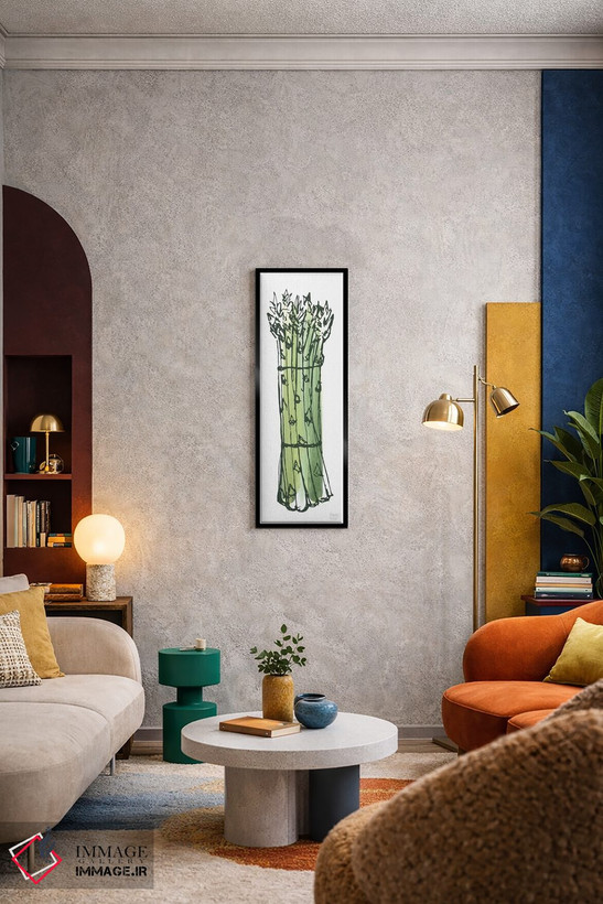 تابلو مینیمال دسته مارچوبه اثر استیتمنت گودز - D6B