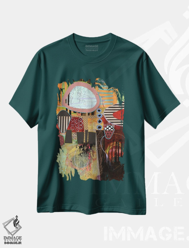 تیشرت سبز طرح گرافیکی ,همین است که هست اثر مری مارلی