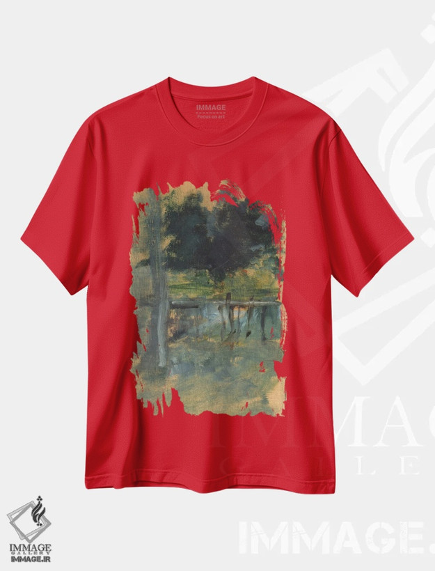 تیشرت قرمز طرح دار 1885,طرح منظره، ۱۸۸۵ اثر آنری دو تولوز-لوترک