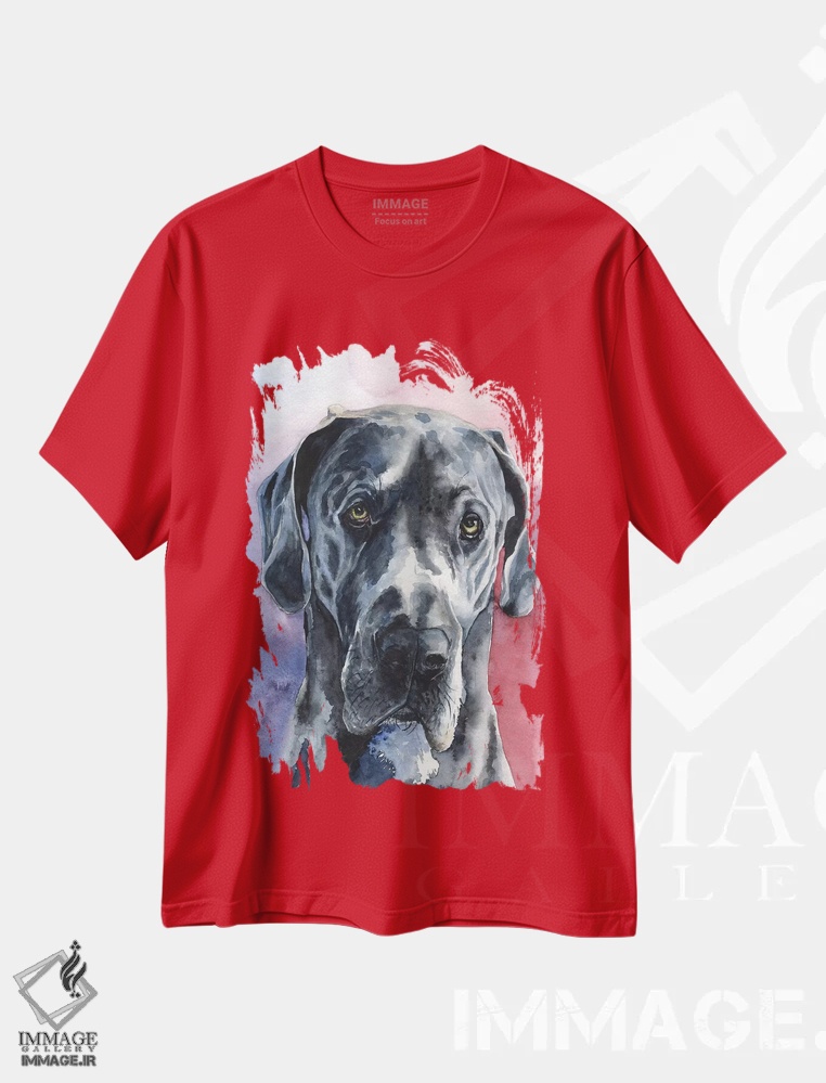 تیشرت قرمز طرح دار گریت دین اثر جورج دیاچنکو