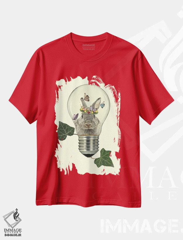تیشرت قرمز طرح دار بهار اثر کیکی سی لندن