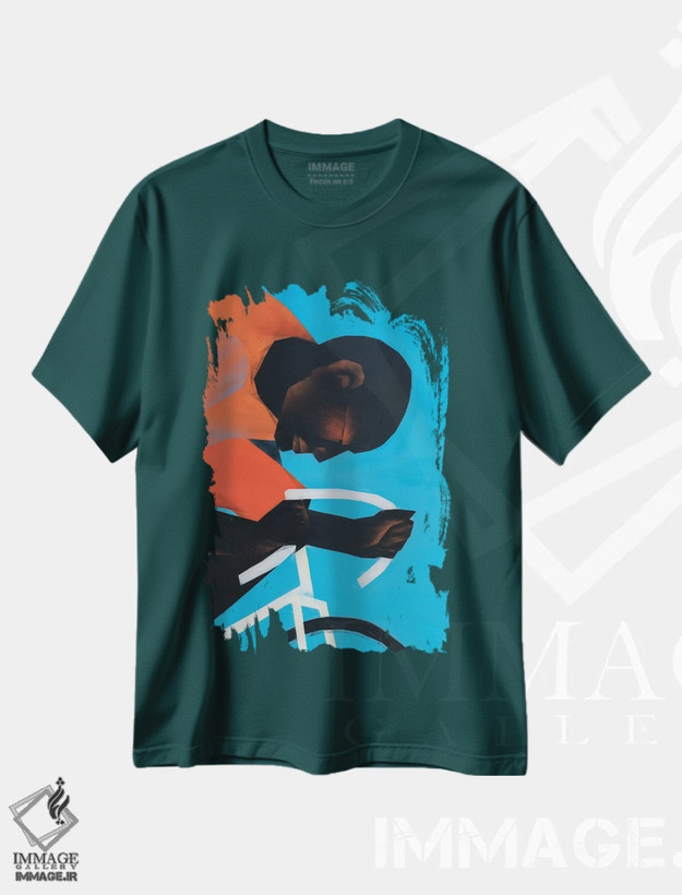 تیشرت سبز طرح دار میجر I اثر وی کالونتو