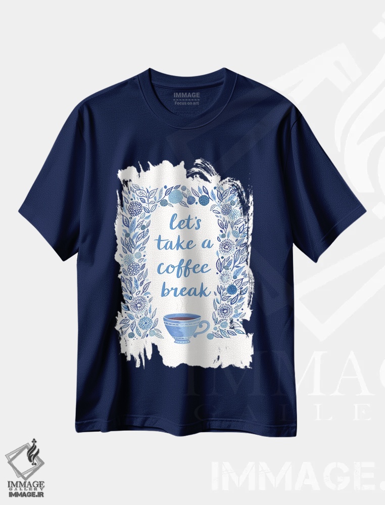 تیشرت سرمه ای طرح دار آشپزخانه آبی خانه اثر نانسی مک کنزی