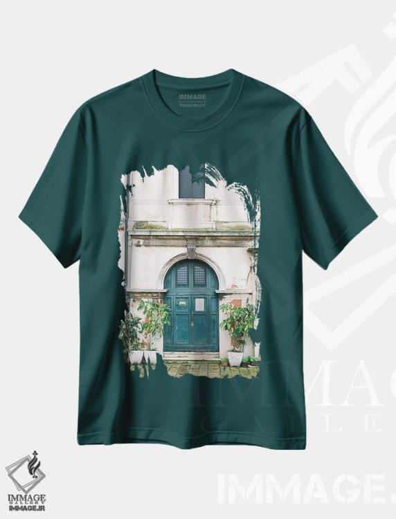 تیشرت سبز طرح دار Venice, Italy,در آبی، ونیز، ایتالیا اثر لاولی لیتل هوم کو