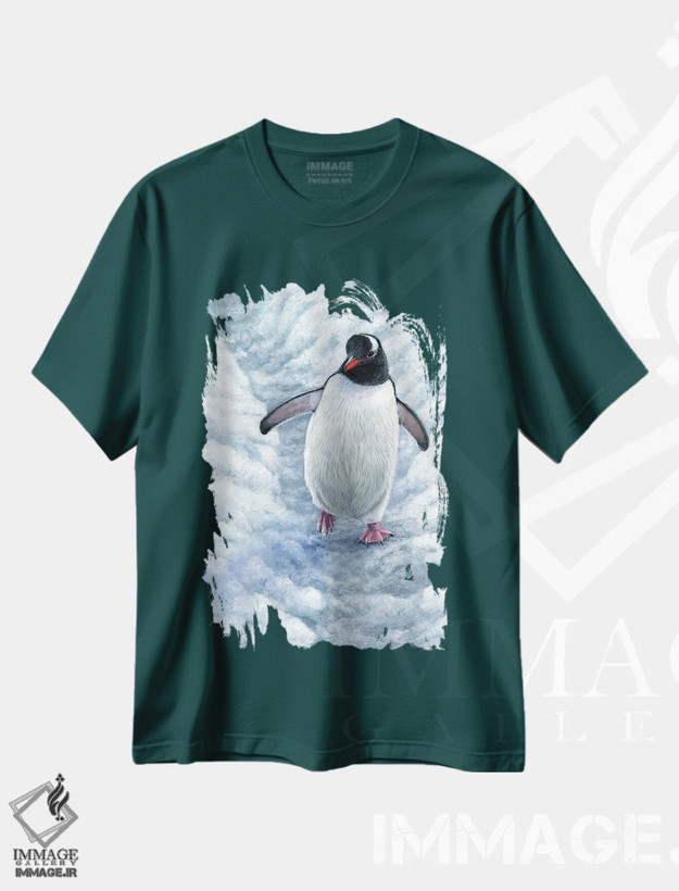 تیشرت سبز طرح دار بزرگراه اثر جرمی پاول