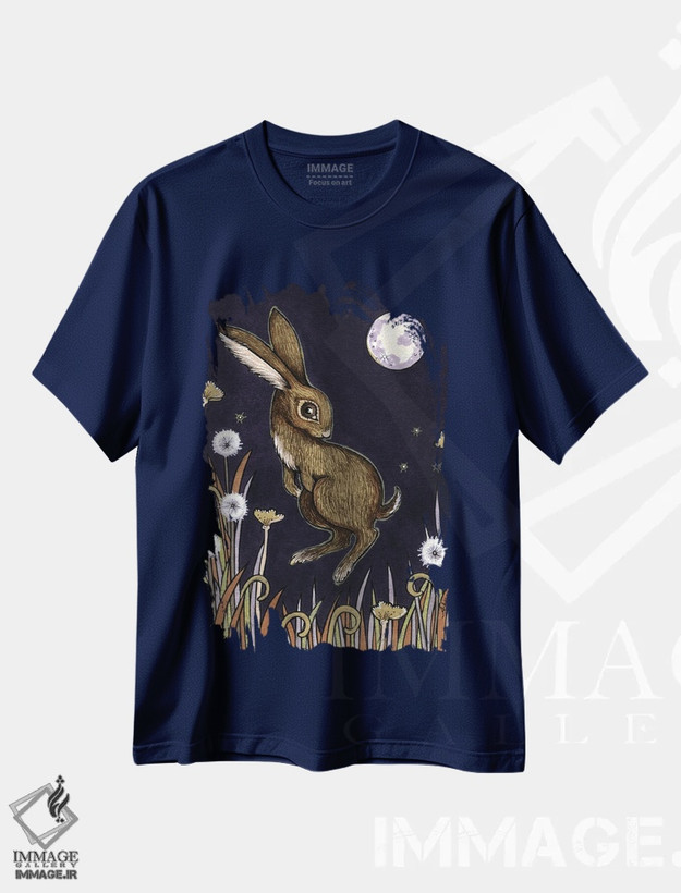 تیشرت سرمه ای طرح دار لوییس اثر آنیتا اینوراریتی