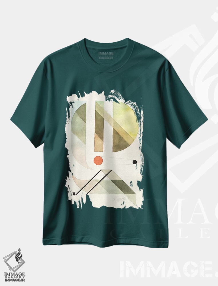 تیشرت سبز طرح دار فضاهای باز XXXIII اثر آنتونی اسکوییزاتو
