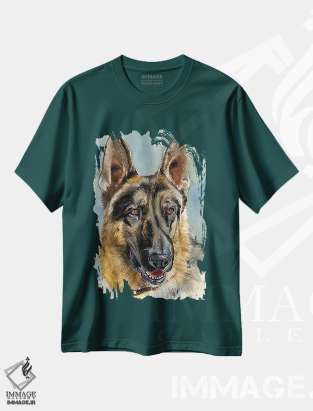 تیشرت سبز طرح دار هوش و قدرت جسمانی اثر جودیت استاین