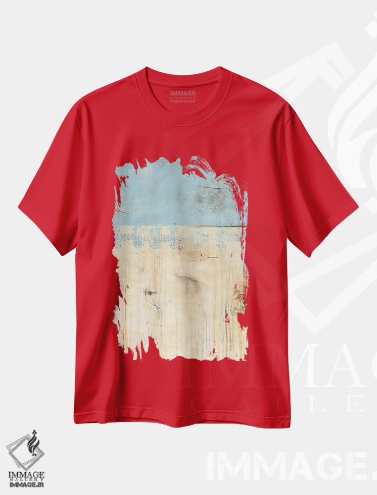 تیشرت قرمز طرح دار کلبهٔ فرسوده اثر ارین اشلی